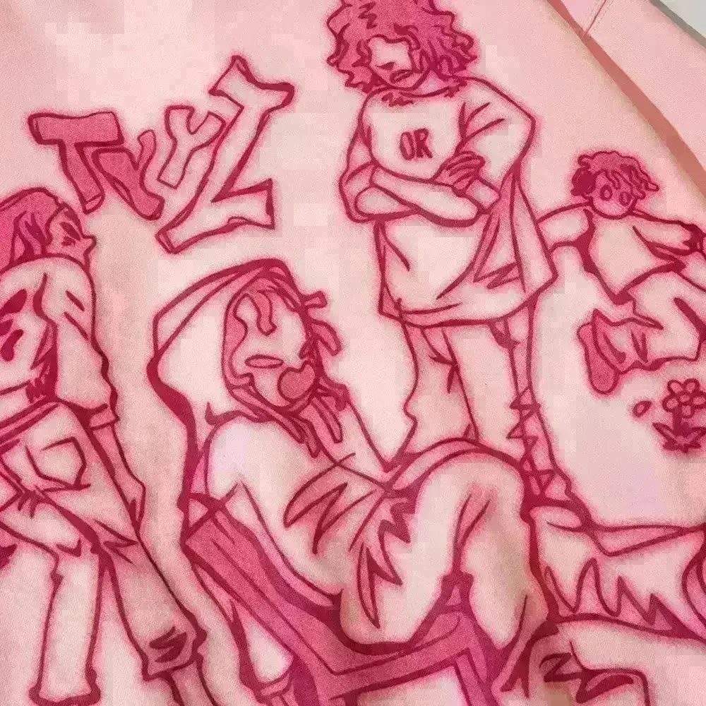 "Azure Allure" Men Women Streetwear Graphic Hoodie Ver.1 Daulet Apparel