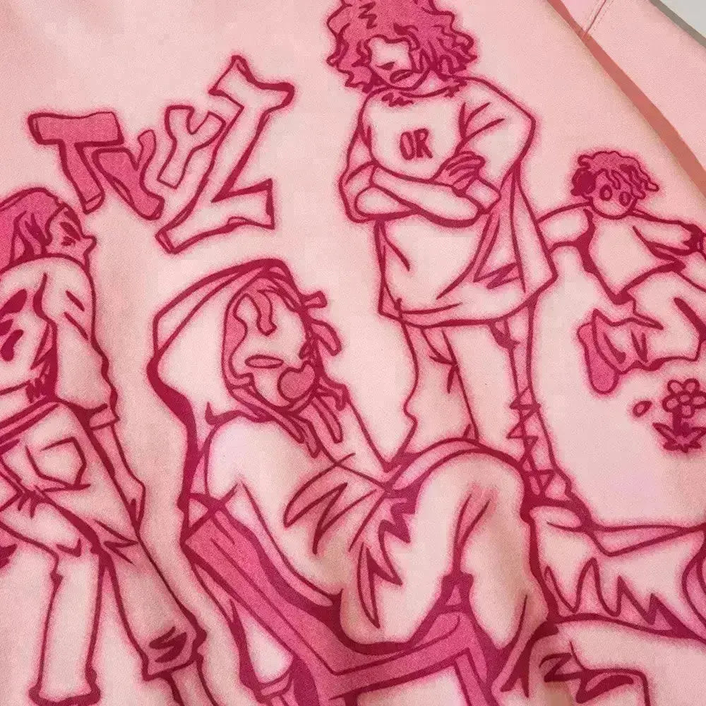 "Magnetic Swirl" Men Women Streetwear Graphic Hoodie Ver.1 Daulet Apparel