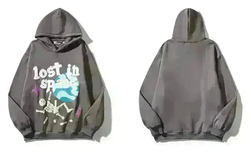 "Wealth Serenity" Men And Women Graphic Streetwear Hoodie Ver.1 Daulet Apparel