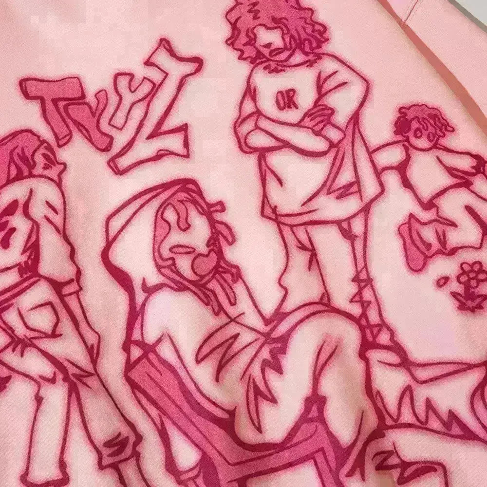 "Enchanted Echo" Men Women Streetwear Graphic Hoodie Ver.1 Daulet Apparel