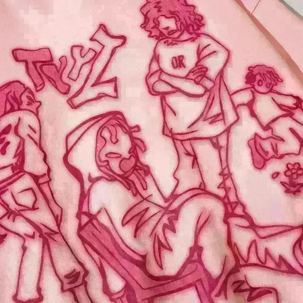 "Azure Dreamscape" Men Women Streetwear Graphic Hoodie Ver.1 Daulet Apparel