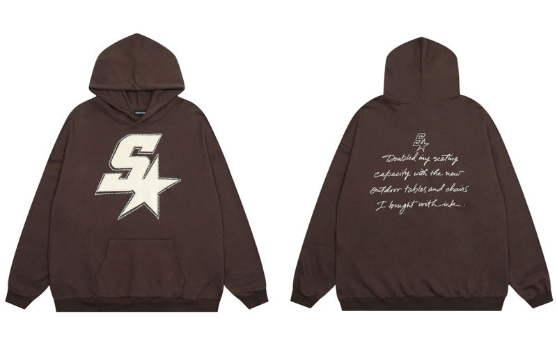 "Star Girl 1082" Unisex Men Women Streetwear Graphic Hoodie Daulet Apparel