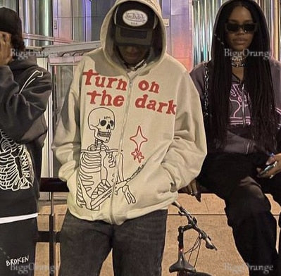 "Ticklish Whispers" Unisex Men Women Streetwear Graphic Hoodie Daulet Apparel