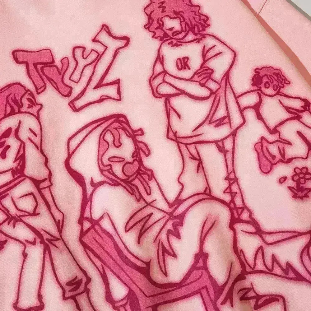 "Urban Swirl" Men Women Streetwear Graphic Hoodie Ver.1 Daulet Apparel