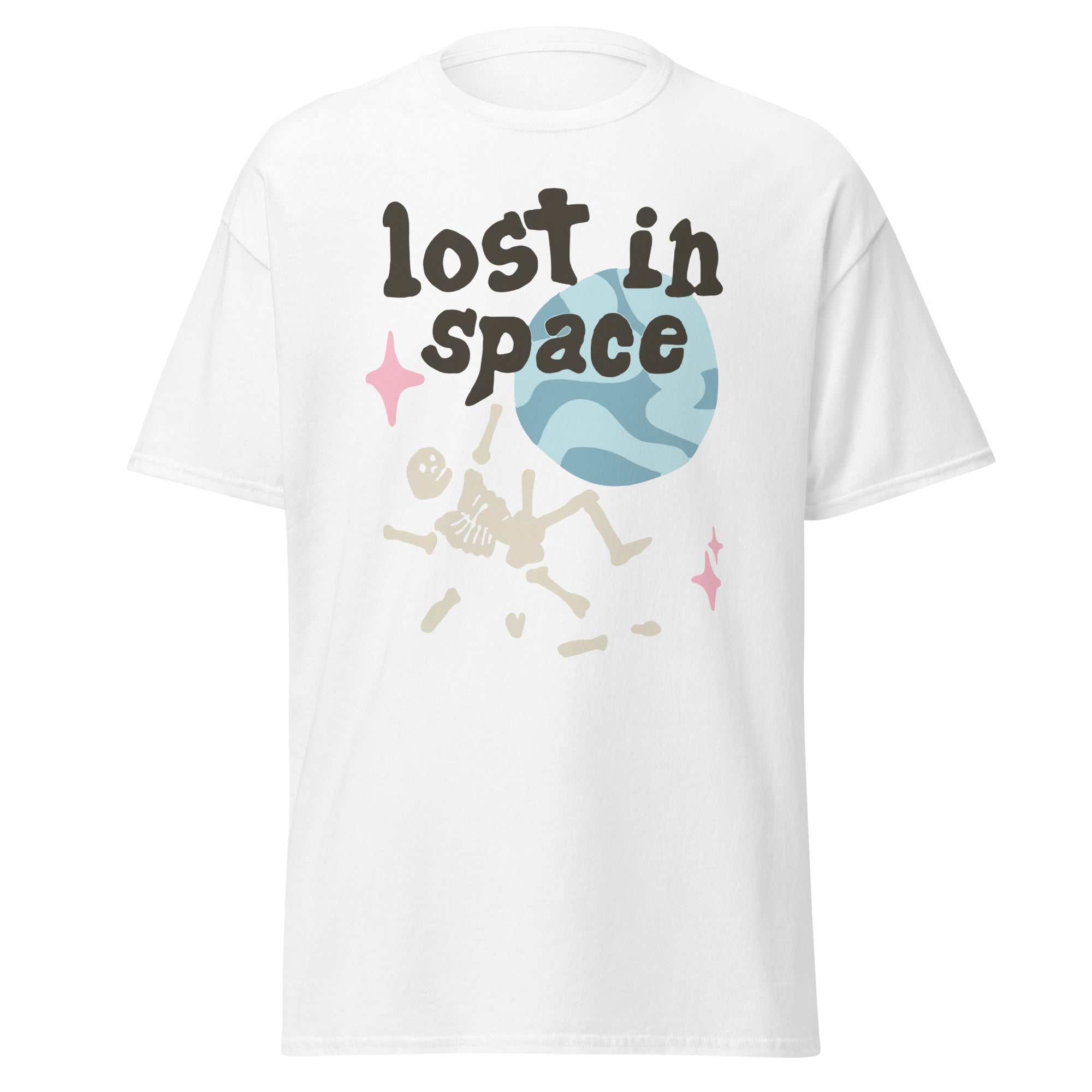 "Falling In Space" Unisex Men Women Streetwear Graphic T-Shirt Daulet Apparel