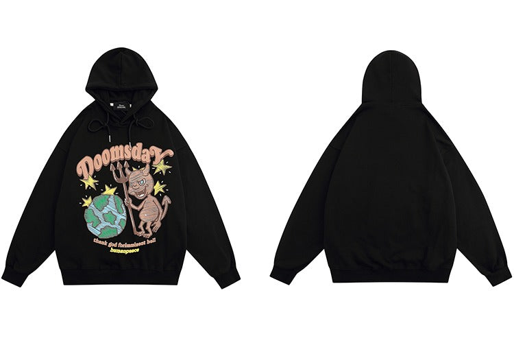 "Green Onions" Unisex Men Women Streetwear Graphic Hoodie Daulet Apparel