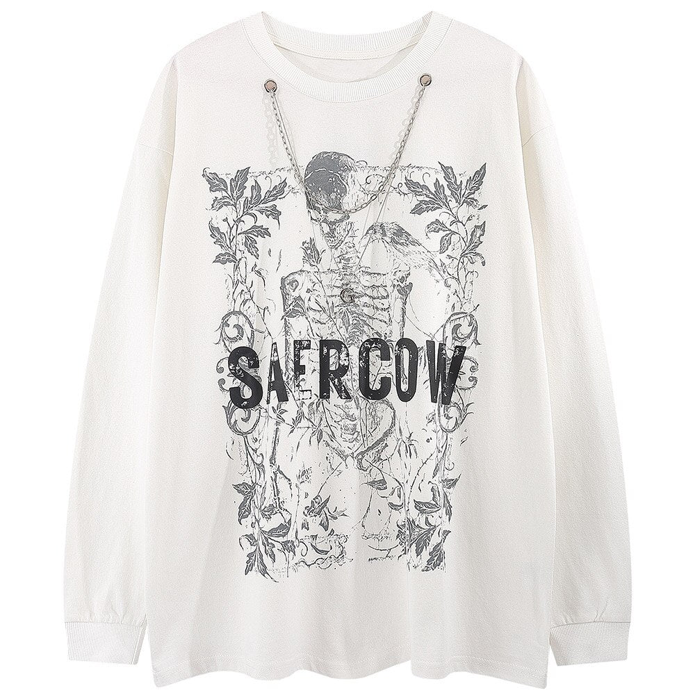 "Show No Fear" Unisex Men Women Streetwear Graphic Sweatshirt Daulet Apparel