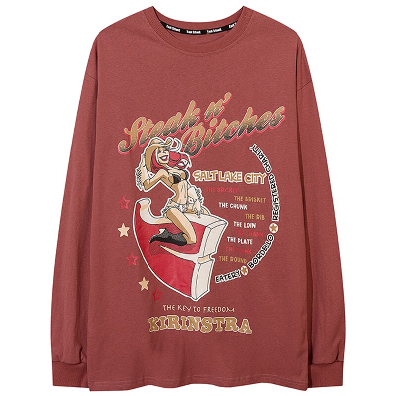 "Salt Lake" Unisex Men Women Streetwear Graphic Sweatshirt Daulet Apparel