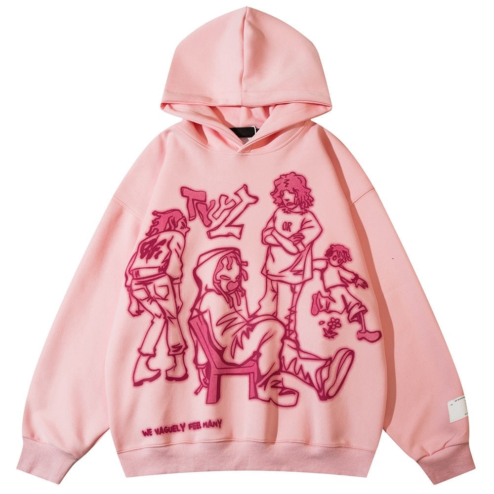 Tied Down Unisex Men Women Streetwear Graphic Hoodie