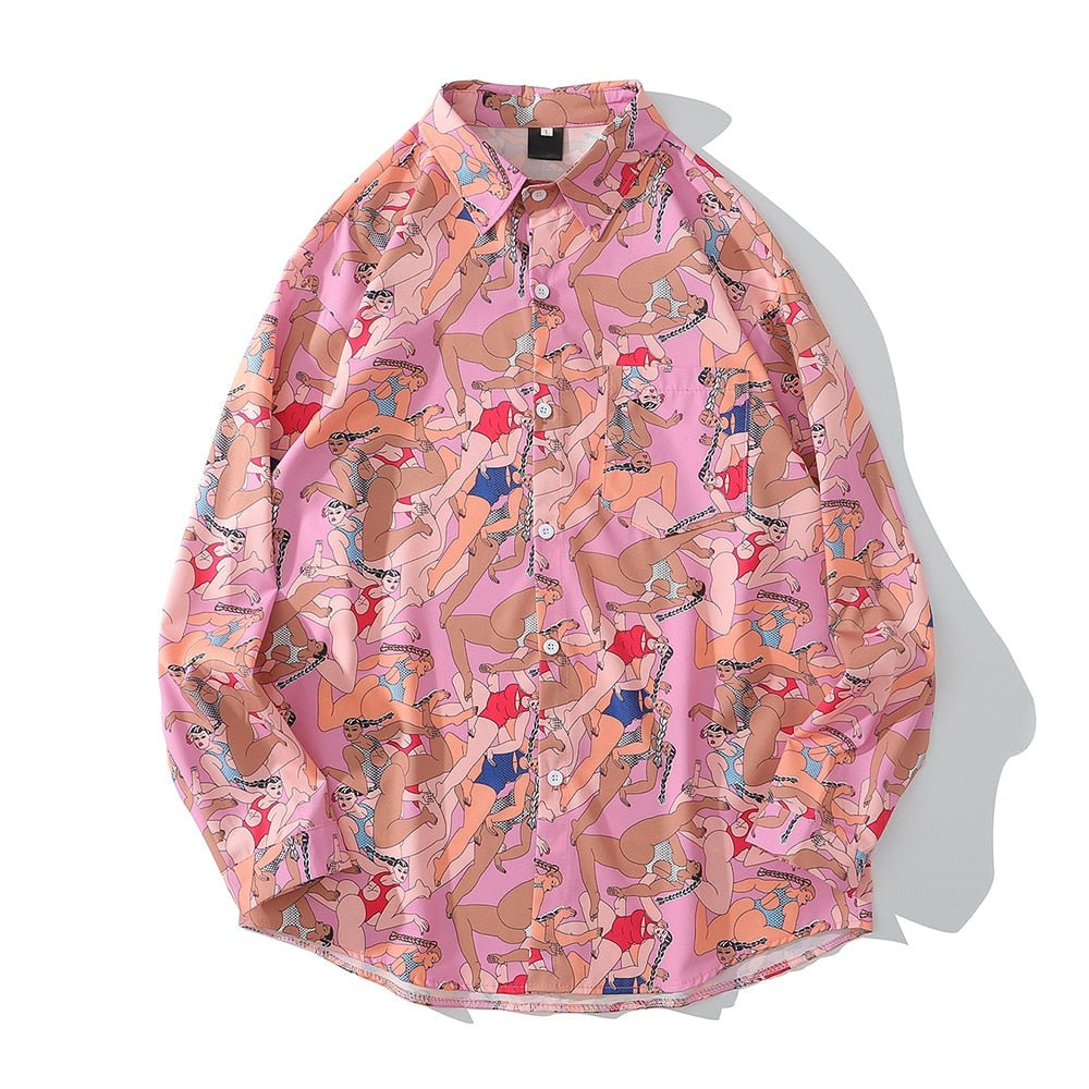 "Living Large" Unisex Men Women Streetwear Graphic Shirt Daulet Apparel