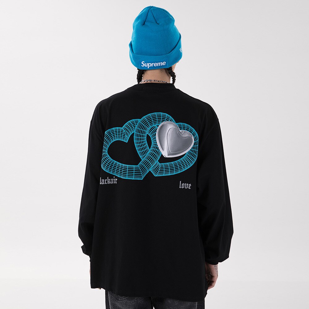 "3D Heart" Men Women Unisex Streetwear Sweater Daulet Apparel