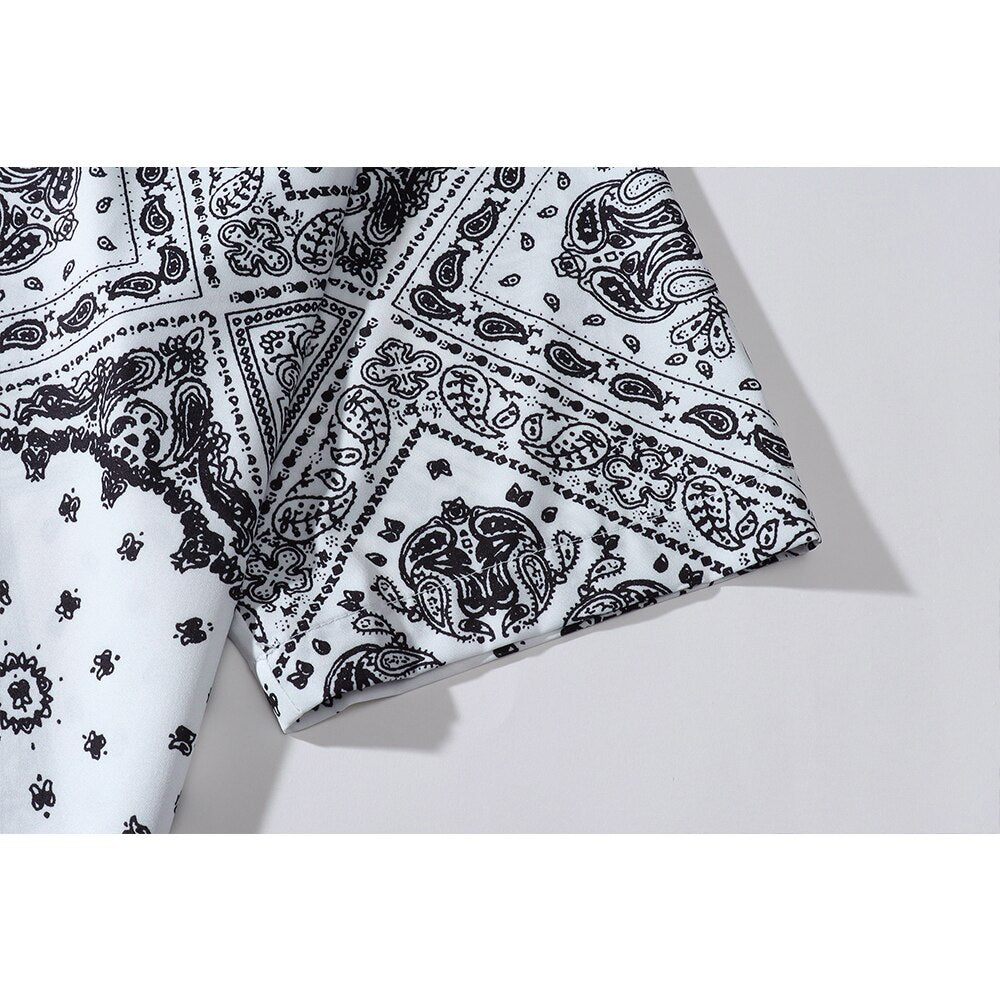 "Light House" Unisex Men Women Streetwear Graphic Button Shirt Daulet Apparel