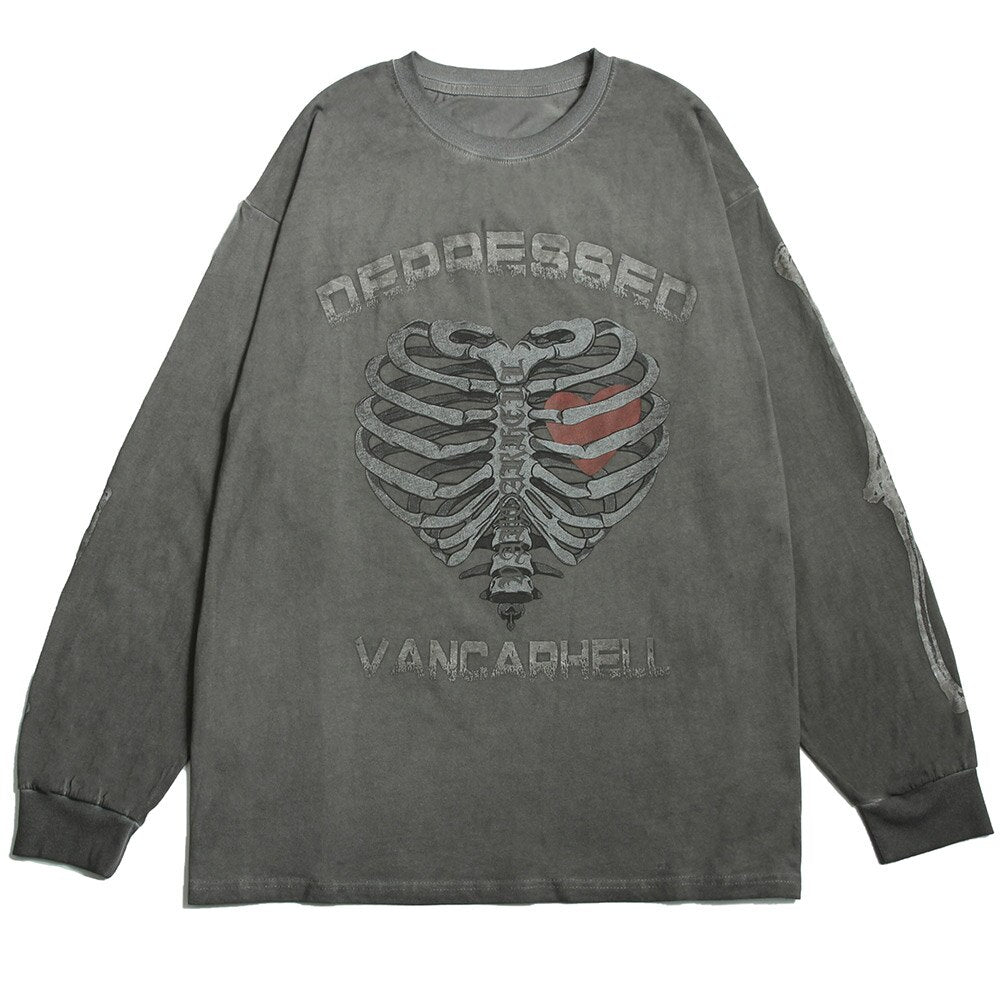 "Depressed" Unisex Men Women Streetwear Graphic Sweatshirt Daulet Apparel