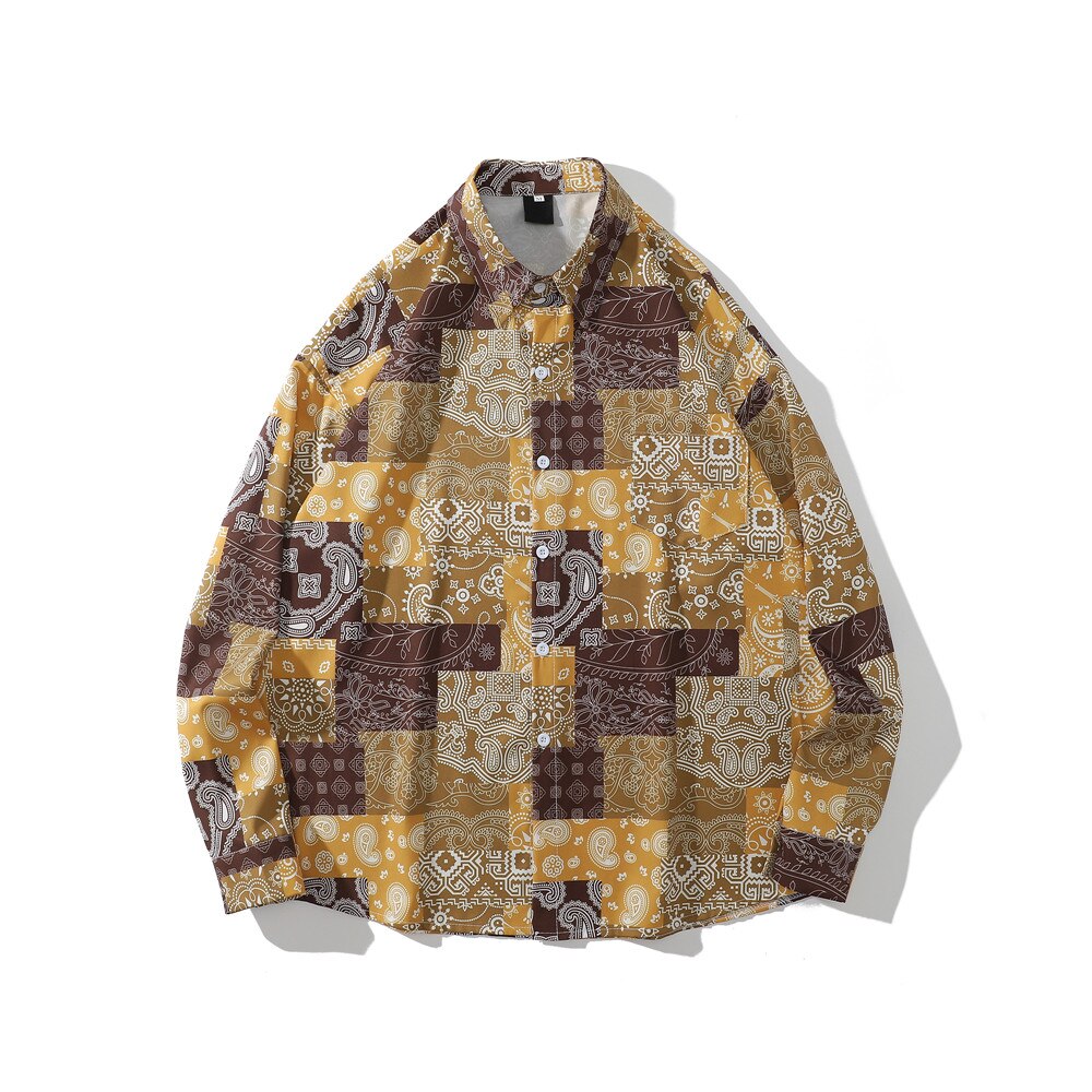 "Purple Legacy" Unisex Men Women Streetwear Graphic Button Shirt Daulet Apparel