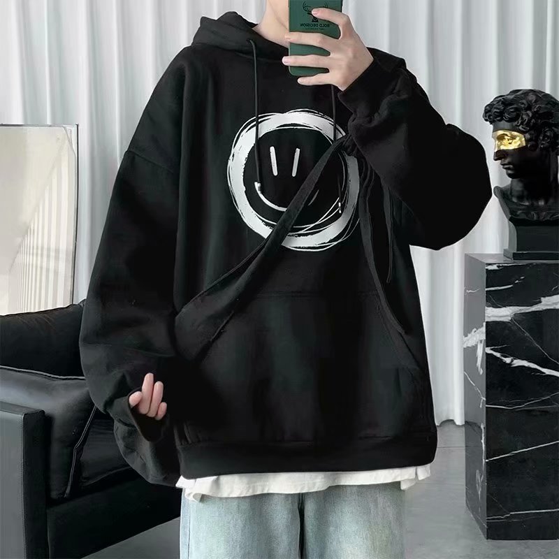 "Smiley" Unisex Men Women Streetwear Graphic Hoodie Daulet Apparel