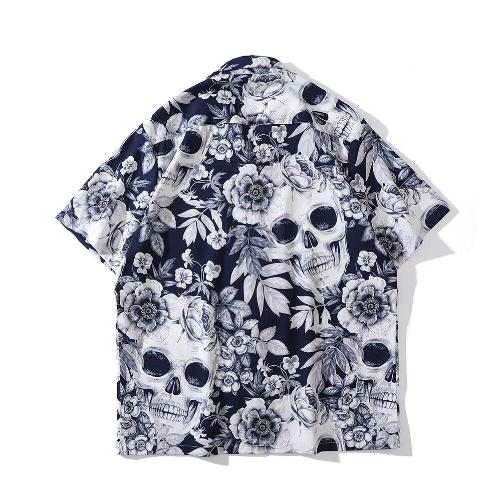 "Summer Delight" Unisex Men Women Streetwear Button Shirt Daulet Apparel