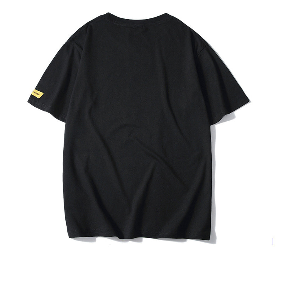 "Pink Rose" Streetwear Hip Hop Men Women Graphic T-Shirt Daulet Apparel