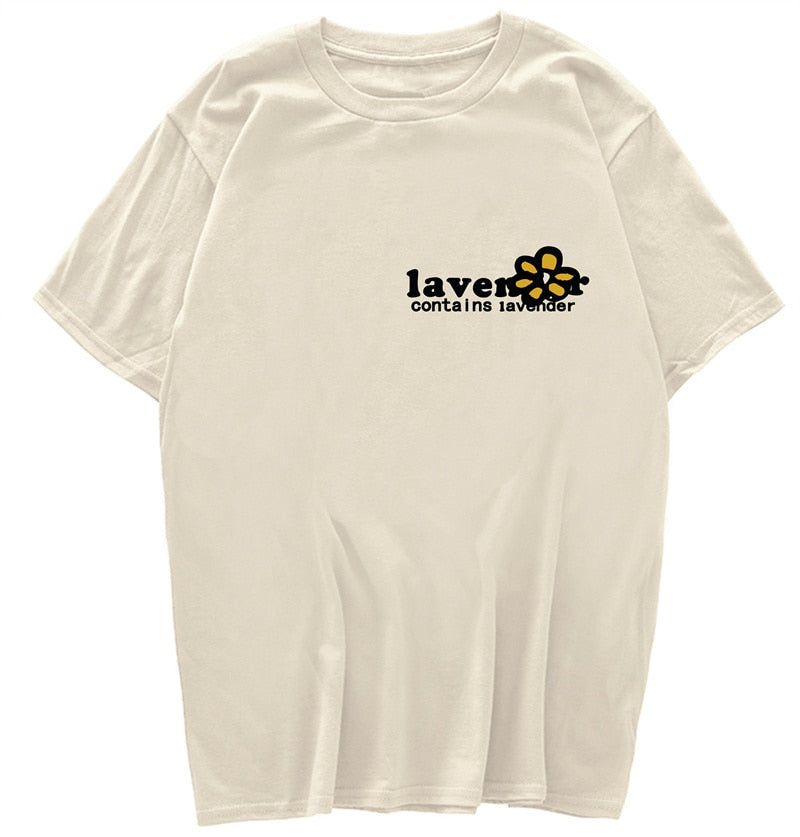 "Lavender” Men Women Streetwear Unisex Graphic T-Shirt Daulet Apparel