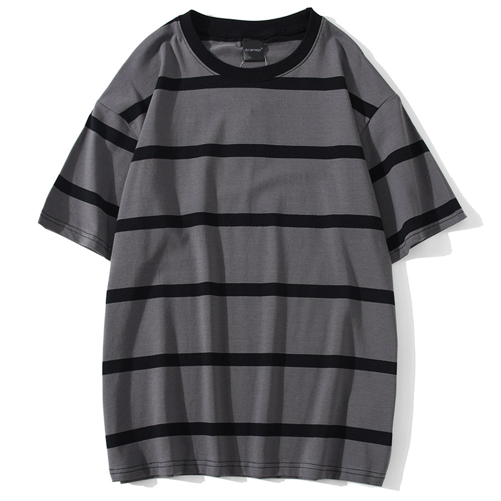 "Bumble" Unisex Men Women Streetwear Graphic Striped Tee Daulet Apparel