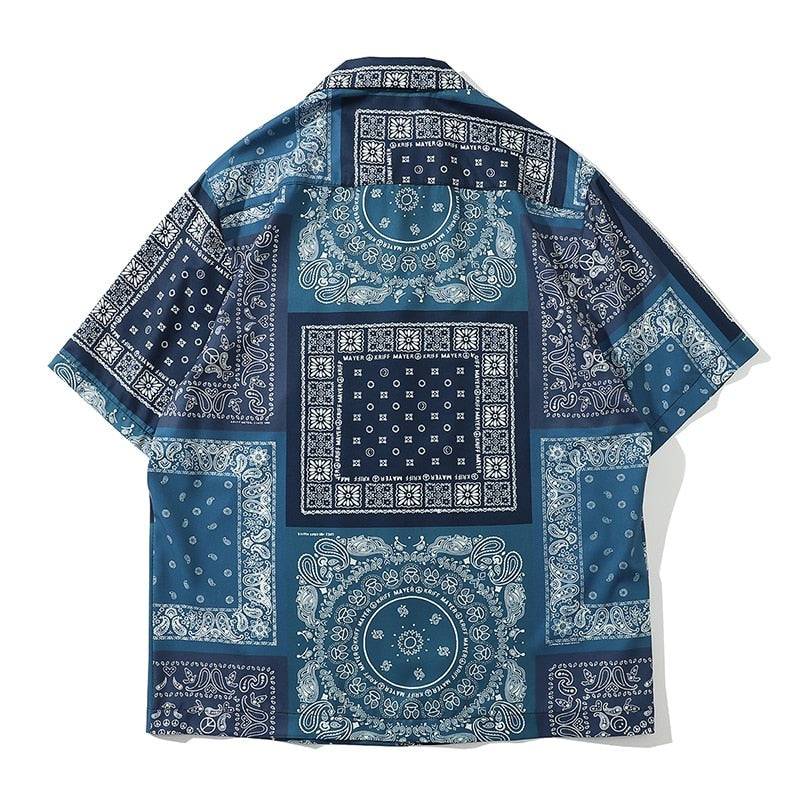 "Used Too" Unisex Men Women Streetwear Graphic Button Shirt Daulet Apparel