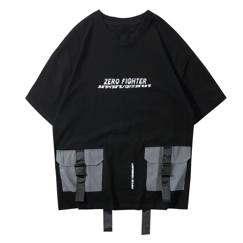 "Zero Fighter" Unisex Men Women Streetwear Graphic T-Shirt Daulet Apparel