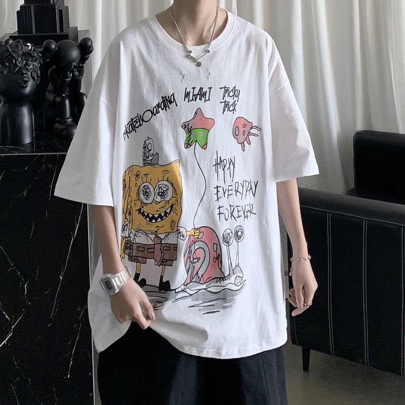 "Happy Forever" Unisex Men Women Streetwear Graphic T-Shirt Daulet Apparel