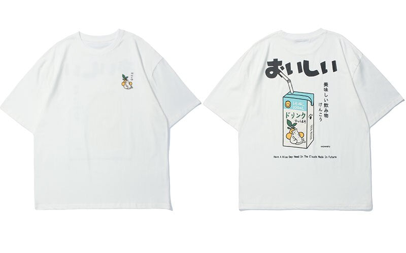 "Juice" Men Women Streetwear Unisex Graphic T-Shirt Daulet Apparel