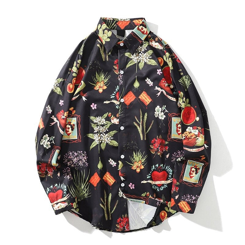 "Flower Plant" Unisex Men Women Streetwear Graphic Hoodie Daulet Apparel