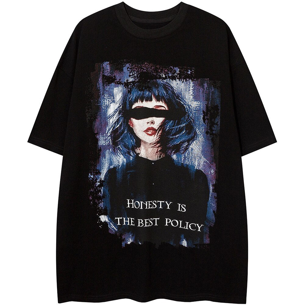 "Honestly" Unisex Men Women Streetwear Graphic T-Shirt Daulet Apparel