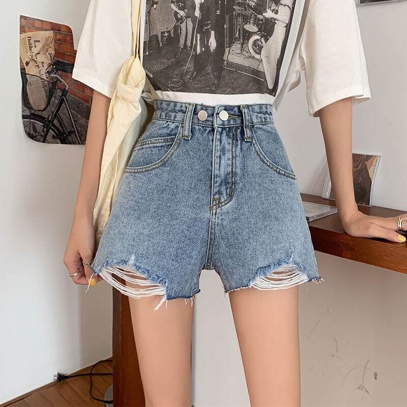 "Basic" Women Streetwear Denim Shorts Daulet Apparel