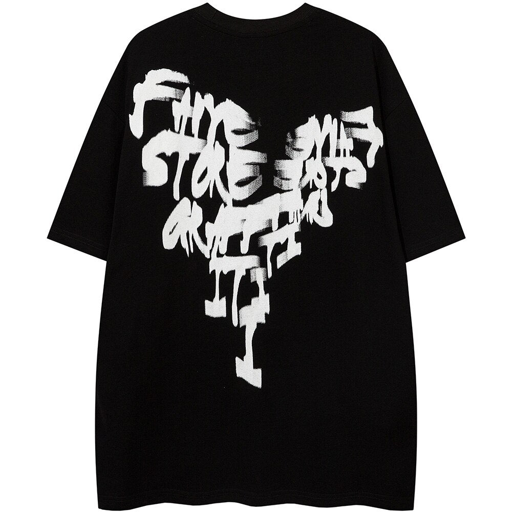 "Love Is Blind" Unisex Men Women Streetwear Graphic T-Shirt Daulet Apparel