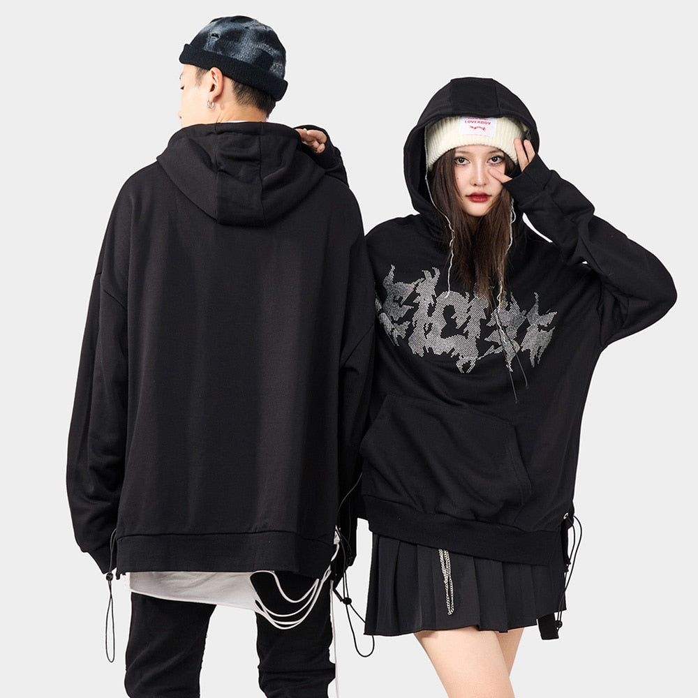 "Diamond Bags" Unisex Men Women Streetwear Graphic Hoodie Daulet Apparel
