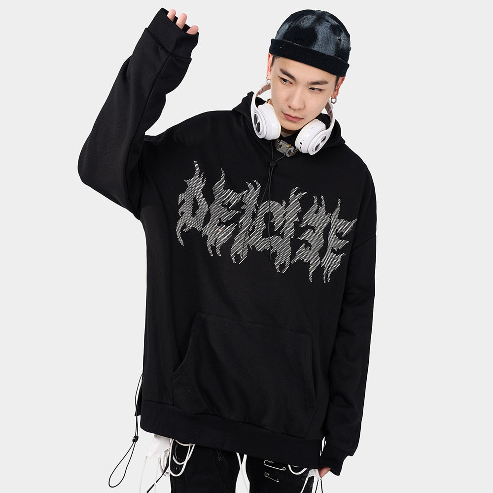 "Diamond Bags" Unisex Men Women Streetwear Graphic Hoodie Daulet Apparel