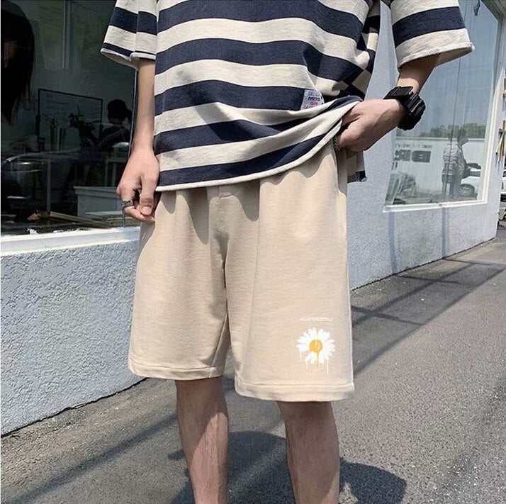 "Summer Time" Unisex Men Women Streetwear Graphic Shorts Daulet Apparel