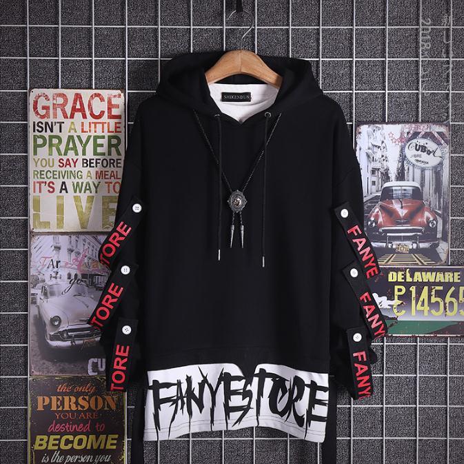 Cool Japanese Funny Printed Fleece Hoodies Boys Winter Japan Hip Hop Casual Sweatshirts Streetwear Males Spring High Street Tops Daulet Apparel