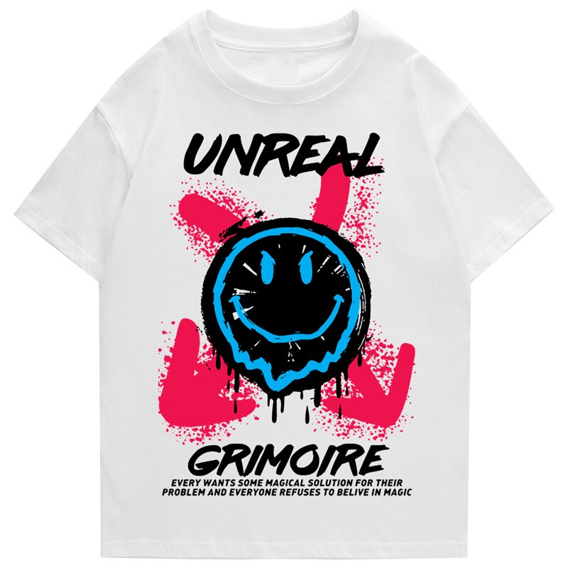 "Unreal" Men Women Streetwear Unisex Graphic T-Shirt Daulet Apparel