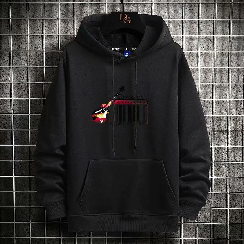 "Barcode" Unisex Men Women Streetwear Graphic Hoodie Daulet Apparel