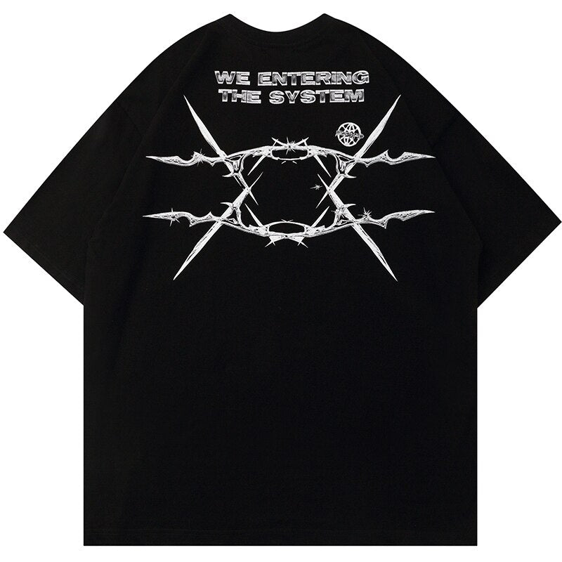 "Illustration" Unisex Men Women Streetwear Graphic T-Shirt Daulet Apparel