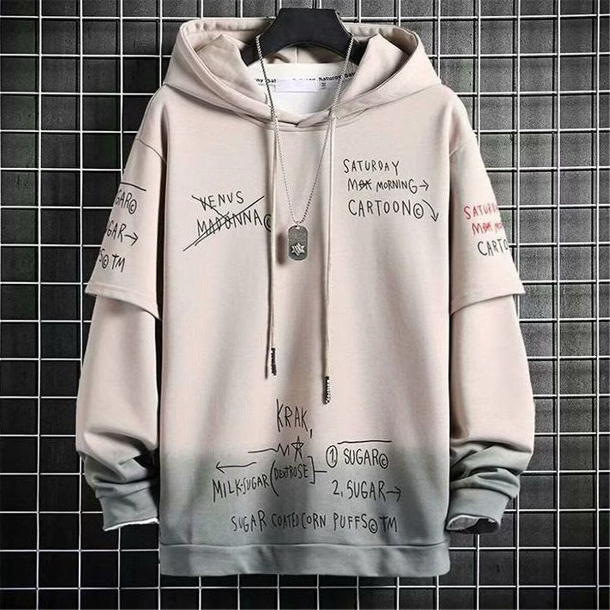 "Street Life" Unisex Men Women Streetwear Graphic Hoodie Daulet Apparel