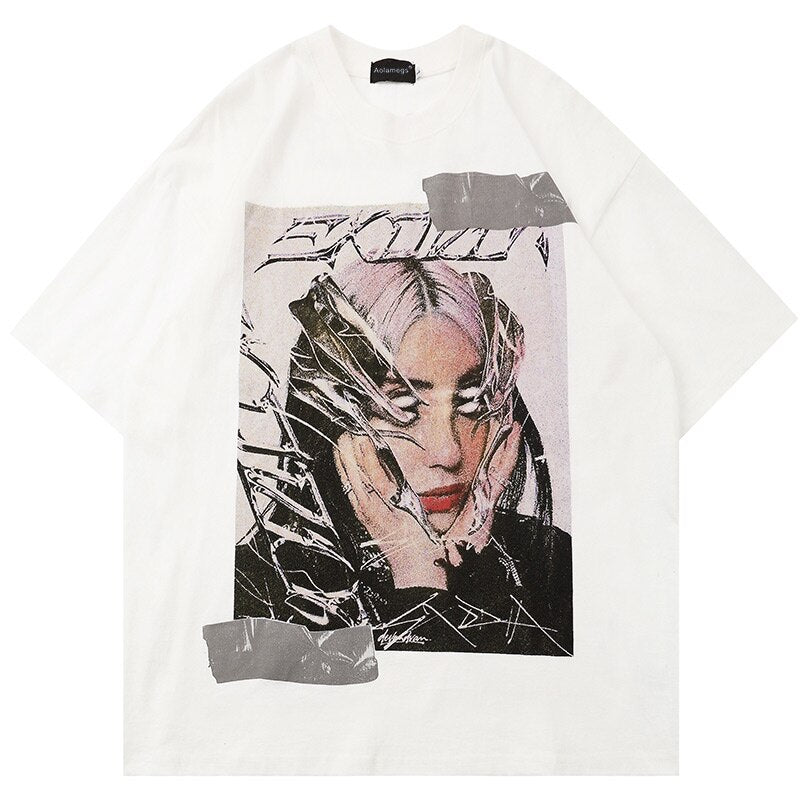 "Illustration" Unisex Men Women Streetwear Graphic T-Shirt Daulet Apparel
