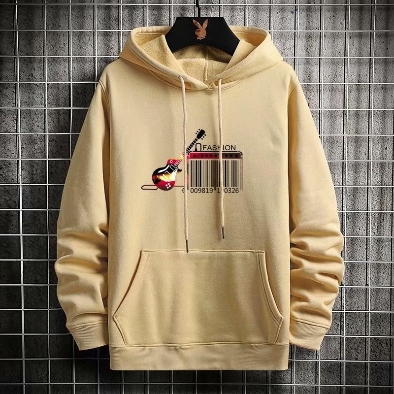 "Barcode" Unisex Men Women Streetwear Graphic Hoodie Daulet Apparel