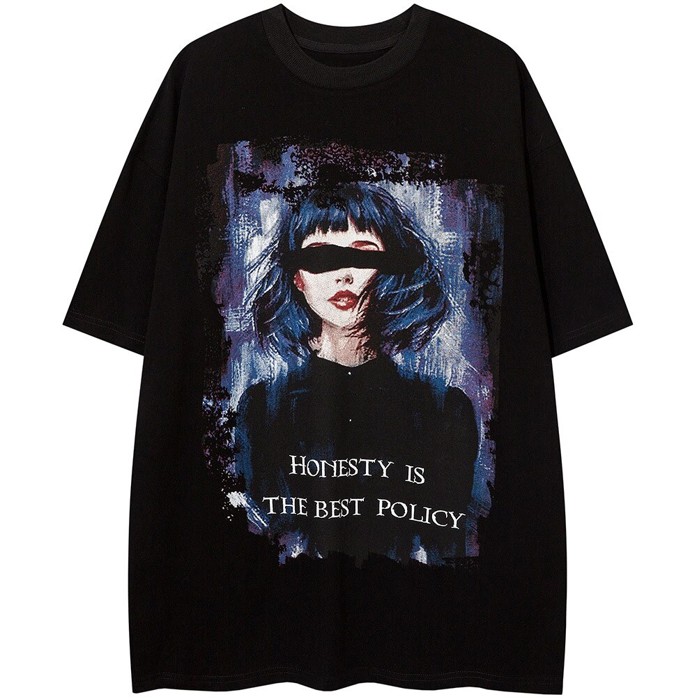 "Honestly" Unisex Men Women Streetwear Graphic T-Shirt Daulet Apparel