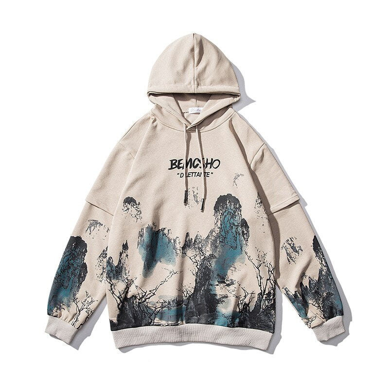 "Landscape" Unisex Men Women Streetwear Graphic Hoodie Daulet Apparel