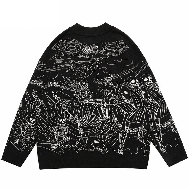 "Dead Army" Unisex Men Women Streetwear Graphic Sweater Daulet Apparel