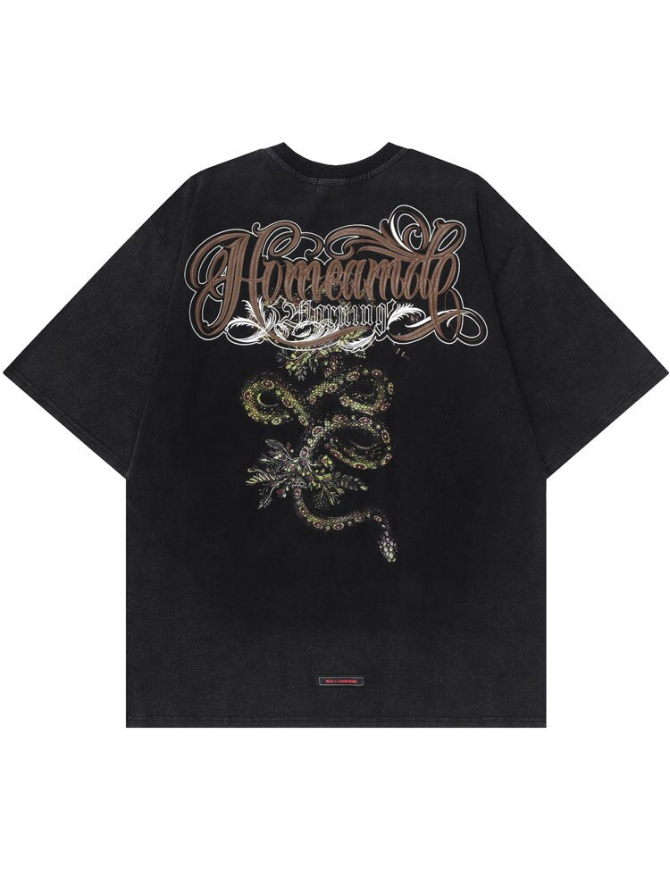 "Jungle Fever" Unisex Men Women Streetwear Graphic T-Shirt Daulet Apparel