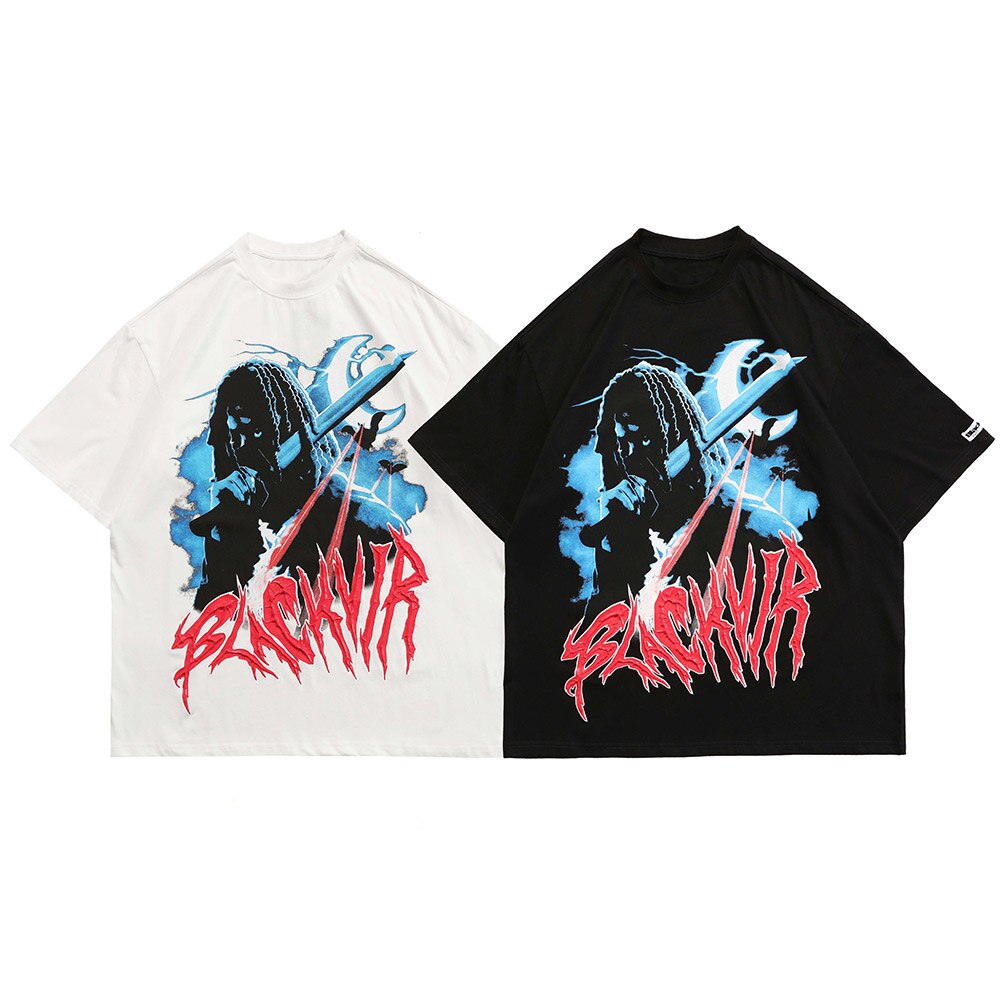 "Lighting Rod" Unisex Men Women Streetwear Graphic T-Shirt Daulet Apparel