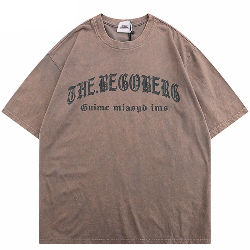 "Written In Stone" Unisex Men Women Streetwear Graphic T-Shirt Daulet Apparel