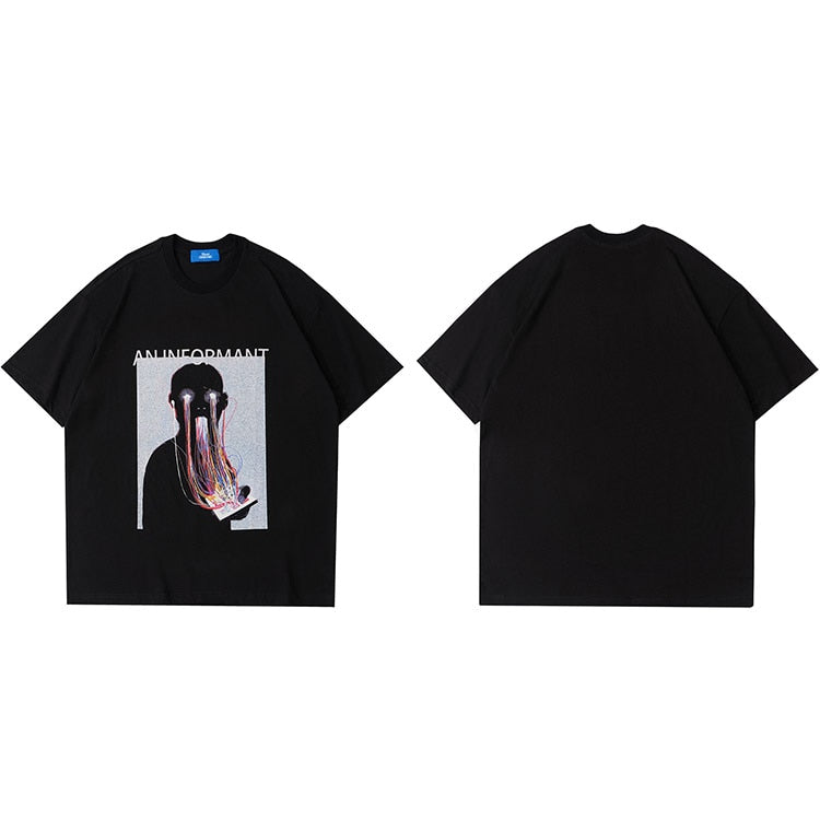 "Overfall" Unisex Men Women Streetwear Graphic T-Shirt Daulet Apparel