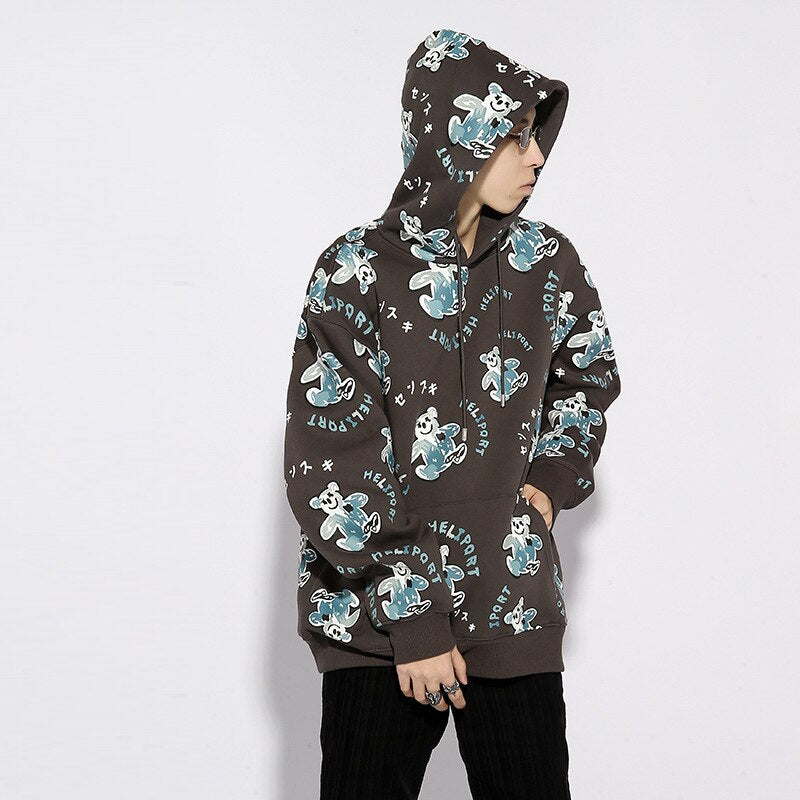 "Twin Flame" Unisex Men Women Streetwear Graphic Hoodie Daulet Apparel