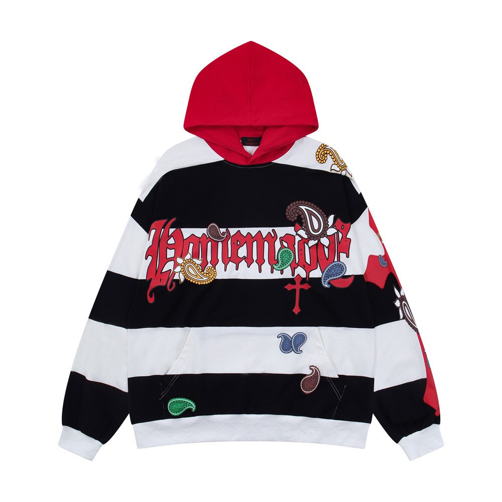 "Red Written" Unisex Men Women Streetwear Graphic Hoodie Daulet Apparel